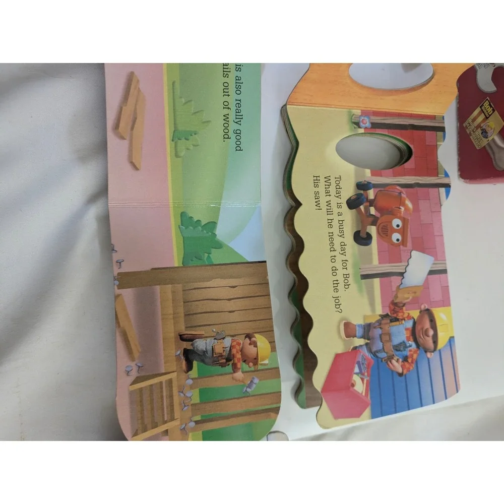 Bob the‎ Builder Bob's Busy Toolbox 4 Shaped Board Book Set with Carrying Case